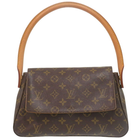 Louis Vuitton Handbags - LOUIS VUITTON Authentic Brown Monogram Mini Looping Bag